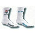 Custom Mid Calf Heel & Toe Socks w/ Scattered Logo (5-9 Small)
